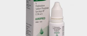 PREDNISOONE DROPS - instructions for use, price, reviews and analogues